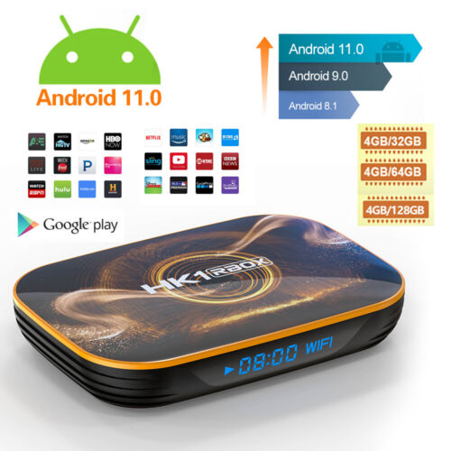 128GB Android 11.0 Quad-core TV BOX 4K 2.4G 5G Wifi HDMI Smart Media Player