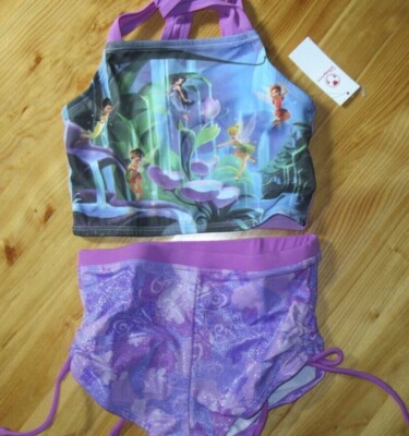 Disney Girls Purples Tinker Tank/Ruched Shorts NWT Size 3 or 6 U Choose