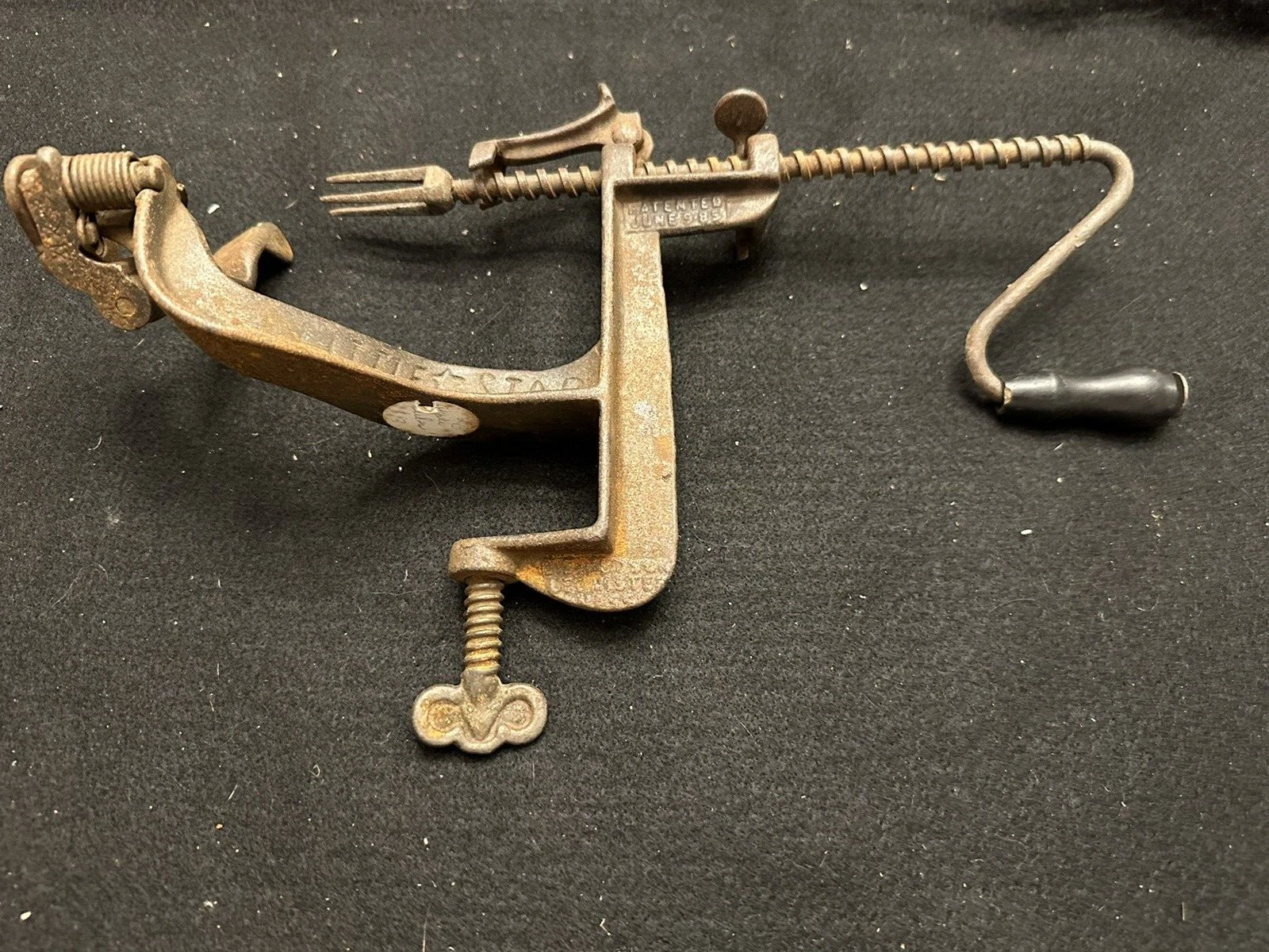 Antique 1885 Little Star Apple Peeler