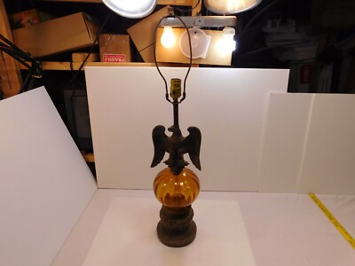 Super Cool Vintage / Antique Lamp Eagle US Themed