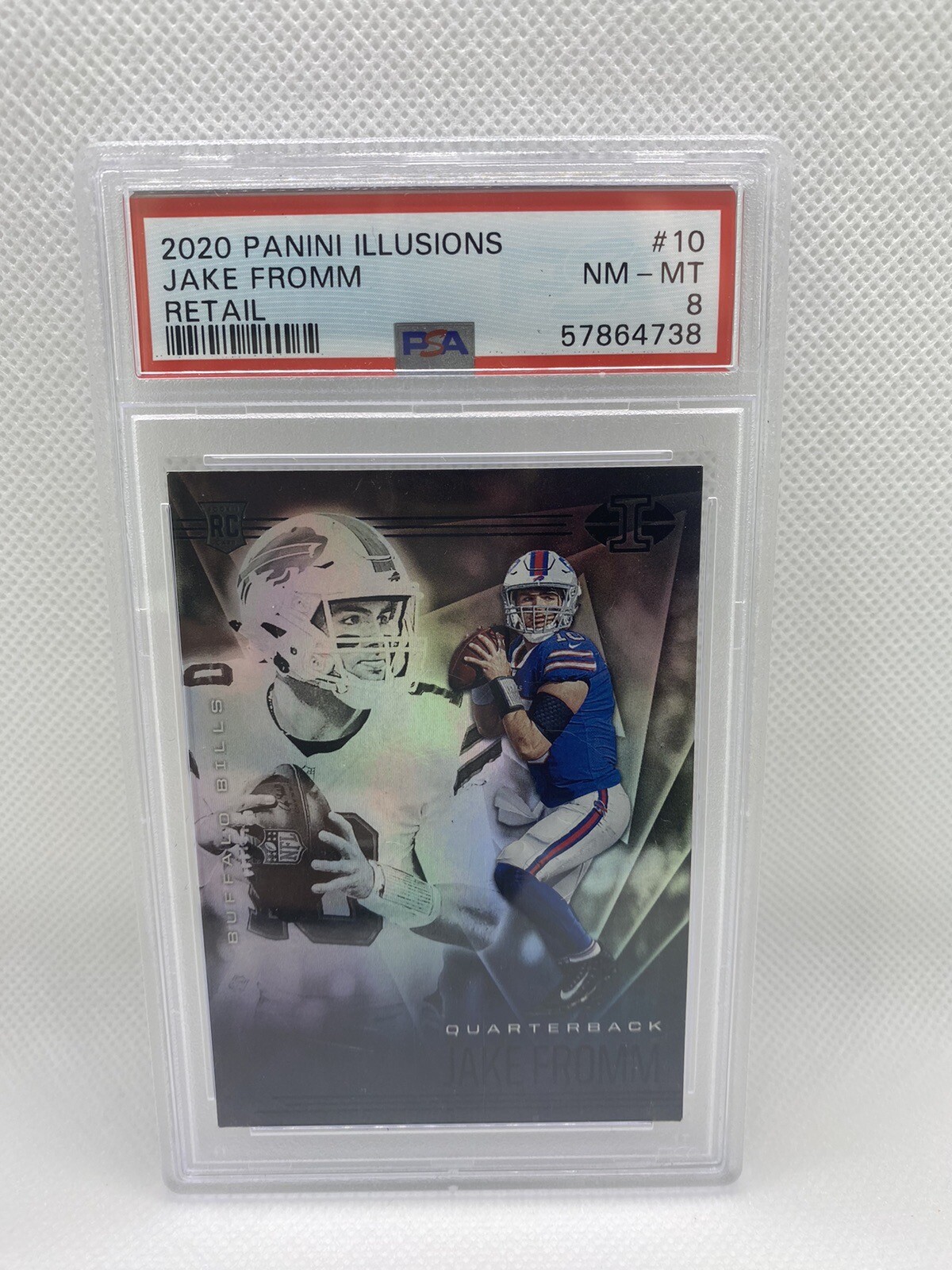 2020 Panini Illusions Retail RC #10 JAKE FROMM PSA 8
