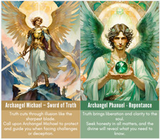 Angel oracle cards deck. Archangel oracle.