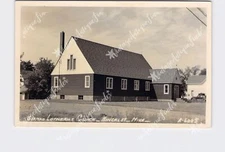 RPPC Real Photo Postcard MN Minnesota German Lutheran Church Hinckley