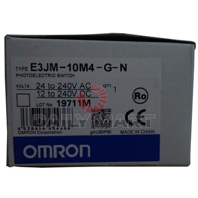Omron Automation Safety E3JM-10M4-G-N Through Beam Photoelectric Switch Sensor