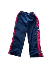 RARE Vtg 90s Nike Lined Athletic Pants Mens Small Windbreaker Fleece Swoosh Y2K