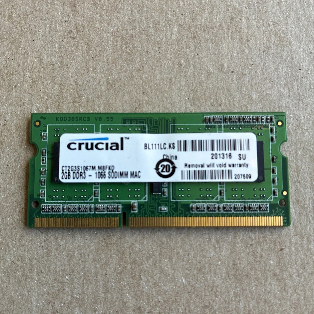 Barrette Mémoire 2 Go DDR3 Pour Acer Aspire One D255E – PC3-8500 – 204 Pins