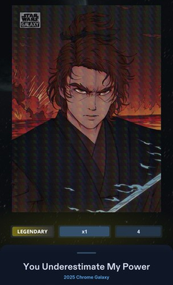 #ad #ad You Underestimate My Power Prism 75cc Star Wars Card Trader Galaxy Chrome 2025 $24.99