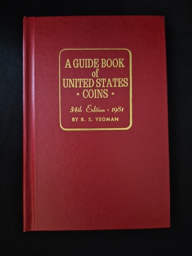 1981 Red Book A Guide Book of United States Coins Price Guide 34th Edition 