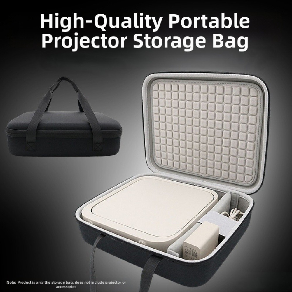 Compact EVA Storage Bag for XGIMI Z9X 4K Projector with Removable Dividers