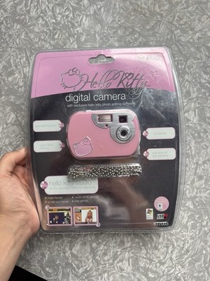 Y2K New In Box Hello Kitty Sanrio Digital Camera Pink with Strap 2007