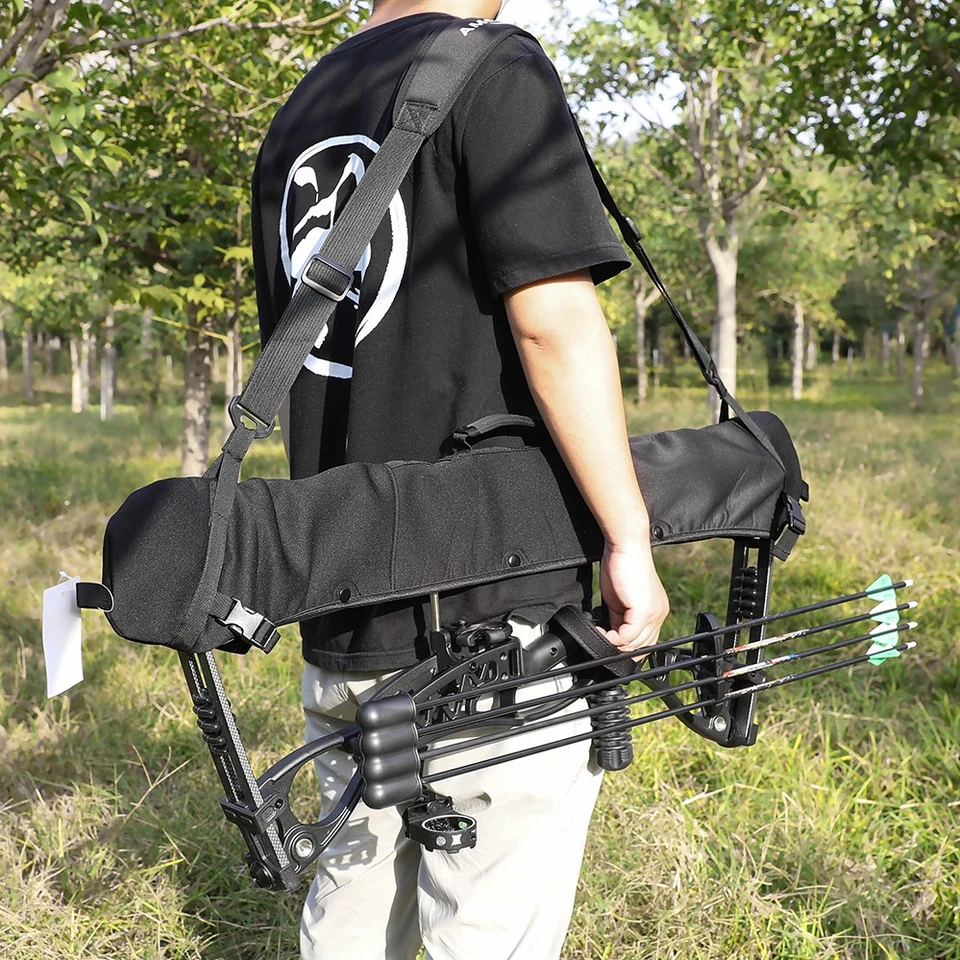 33'' Compound Bow Set Arrow 0-70lbs Adjustable Archery Target Hunting Shooting - Image 3 of 4