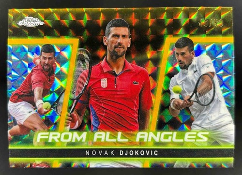 Novak Djokovic [Geometric] #FAA-10 2025 Topps Chrome From All Angles card