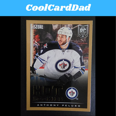 2013-14 Score Gold Hot Rookies Anthony Peluso #602 Winnipeg Jets
