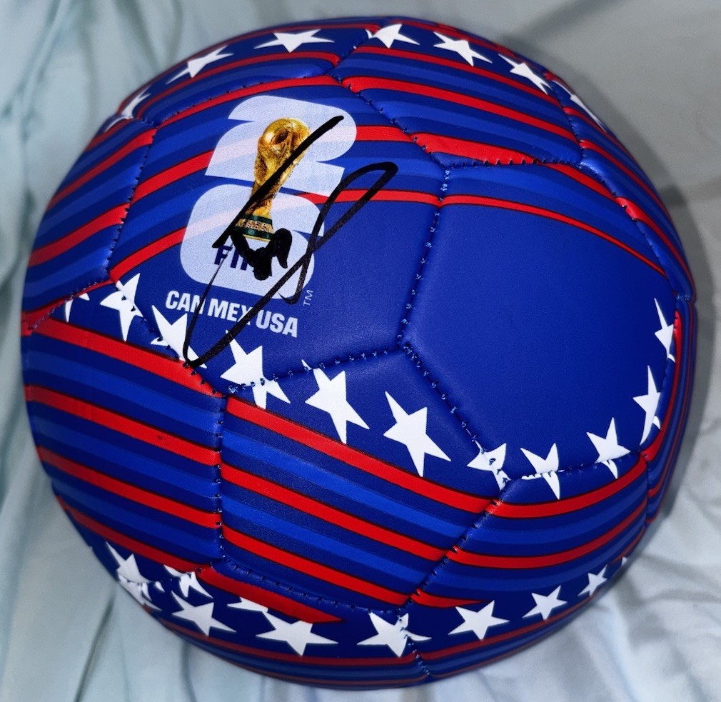 Christian Pulisic Signed 2026 World Cup Soccer Ball USMNT USA With Proof