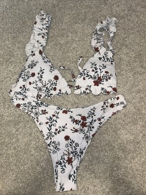 Bikini Damen, Gr.38, M, Geblümt, Zaful, Neu