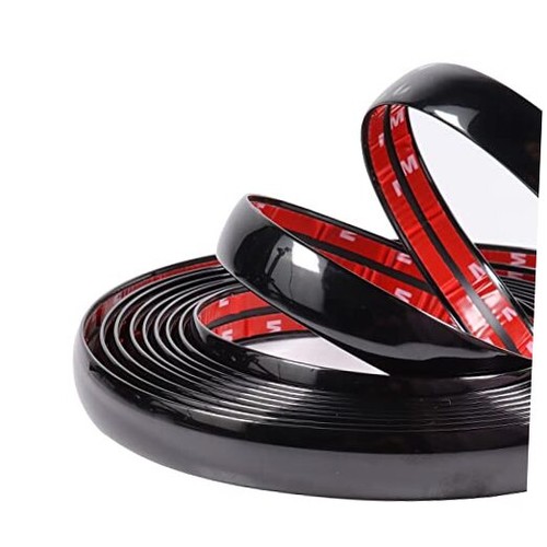 25FT Automotive Trim Molding 1"(25mm) Wide Car Side Moldings(Self 25Feet Black - Picture 1 of 7