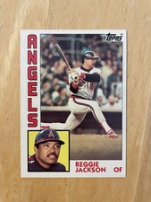 1984 Topps Baseball #100 REGGIE JACKSON California Angels HOF #100