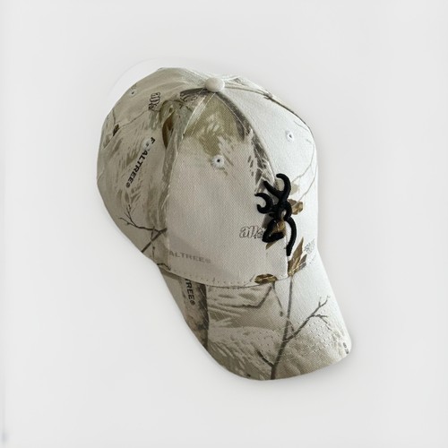 Browning Real Tree Schneetarn Jagd Herren Unisex Einheitsgröße Baumwolle Baseballkappe Logo Neu mit Etikett