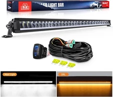 Nilight LED Light Bar with Amber DRL 40.3 Inch 165 W Single Row Combo DRL Slim