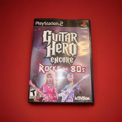 Guitar Hero Encore Rocks the 80s (Sony PlayStation 2, 2007) CIB W POSTER WORKS