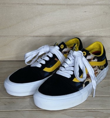 Vans X Bruce Lee Old Skool Skate Shoes Black Yellow Men's size: 6 VN0A5FCBY23
