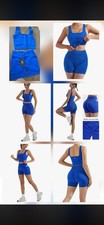 Suuuksess Woman  s Workout Scrunch Butt 2 Pc Short Set - Size Small