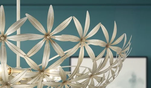 Minka Lavery 2148 Flower Child 5 Light 30"W Bowl Pendant - Ambry Gold - Picture 8 of 10