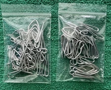 Lot of 50-two 25 pks-Metal  Drapery Pin Hooks for Pinch Pleated Drapes Curtains 