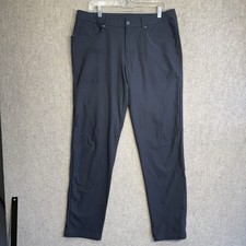 lululemon ABC Classic-Fit 5 Pocket Pant 32L Warpstreme, 34W Navy