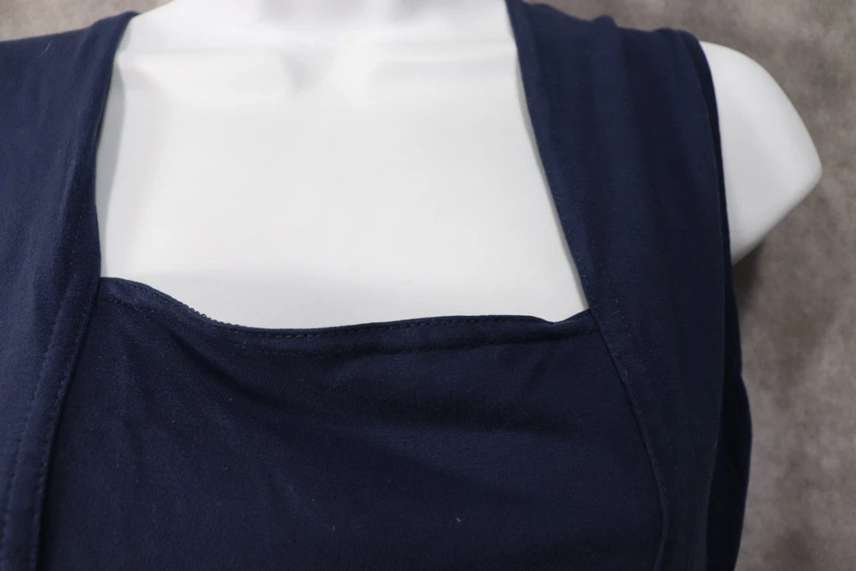 Женская майка Weekenders темно-синяя с прямым вырезом размер средний - Изображение 2 из 3