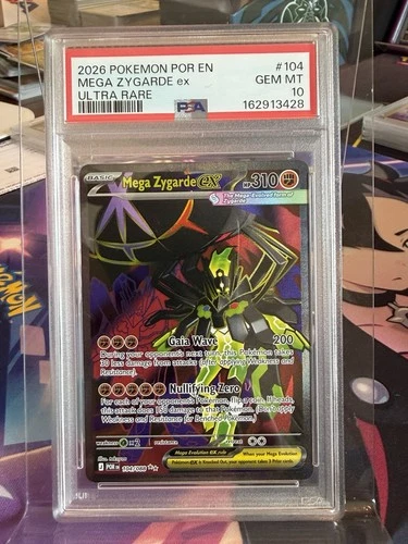 Mega Zygarde ex 104/088 Me03: Perfect Order Holo PSA 10 🔥
