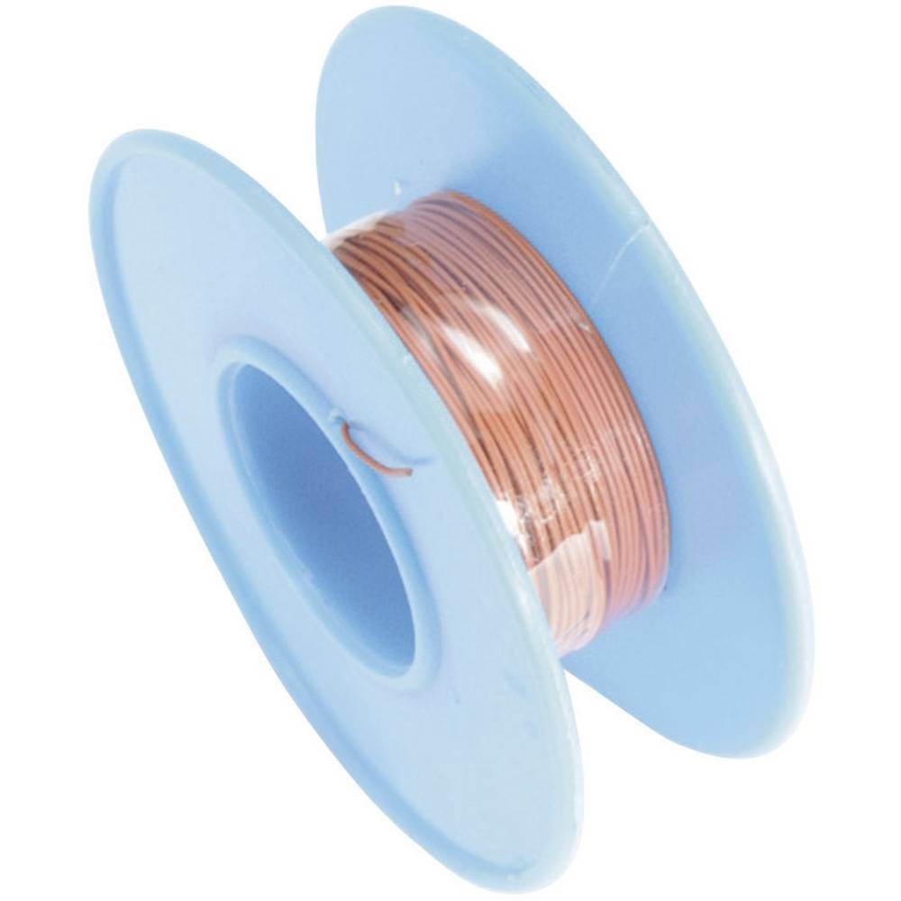Fil de bobinage rouge TRU COMPONENTS 1572159 de 1 x 0.20 mm² pour prototypage de 15 m