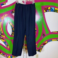 Alfred Dunner, Elastic Waist Navy Pants. Size 12. In excellent condition!
