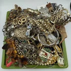 Costume Jewelry Mix Lot 5+ Lb. Vintage To Modern As Is #329