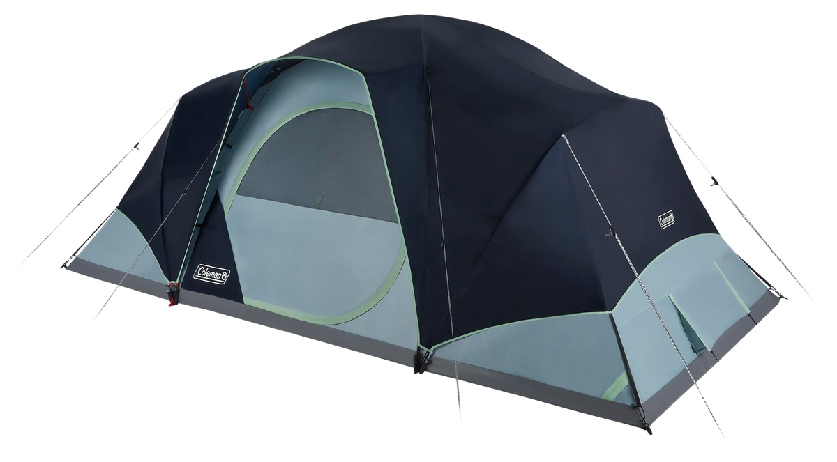 Coleman Skydome XL Family Camping Tent 10 Person Blue Nights | eBay
