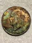 1971 Eisenhower Clad Dollar, Uniquely Toned, Plus Error — photo 1