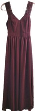 Lulus Passionate Promise XS Burgundy Lace Maxi Dress Evening Gown 67945 Holiday