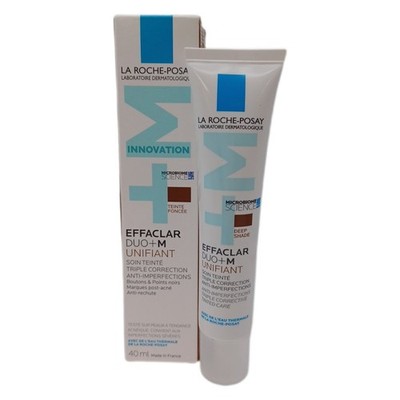 La Roche Posay Effaclar Duo+M Unifiant Dunkel, Getönte Gesichtspflege, Dreifach