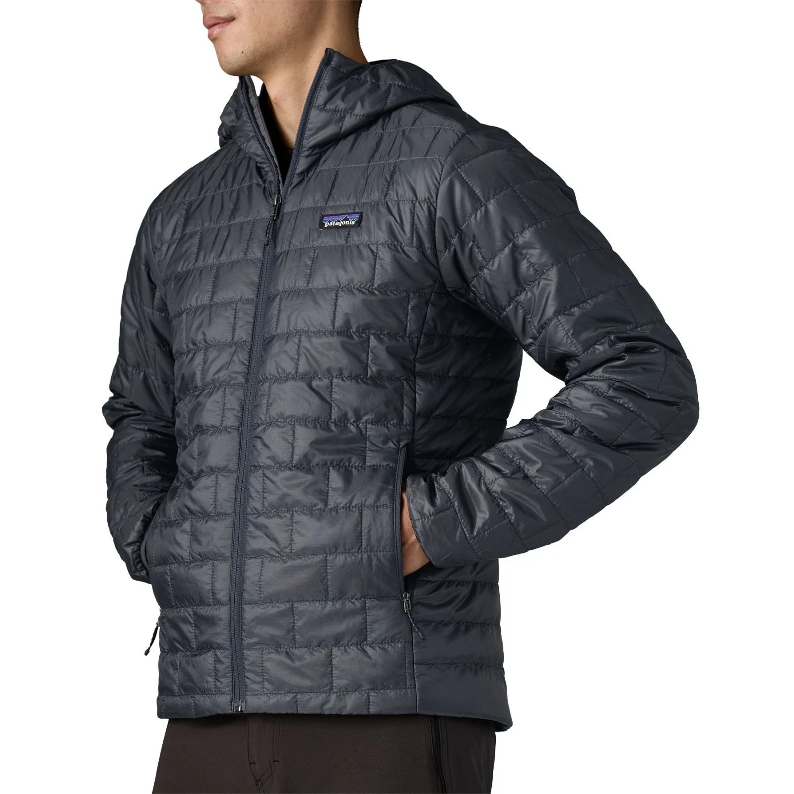 patagonia Nano Puff Insulated Hoody - Men's,Smolder Blue image 7