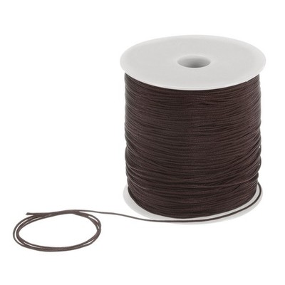 1mm Nylon String Cord 305 für Jewelry Making Braided Necklaces Dark Brown