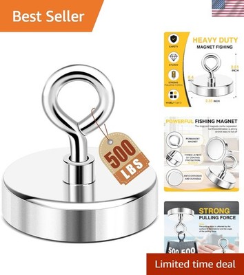Super Strong Neodymium Fishing Magnets, 500 lbs227 KG Pulling Force Rare Eart...