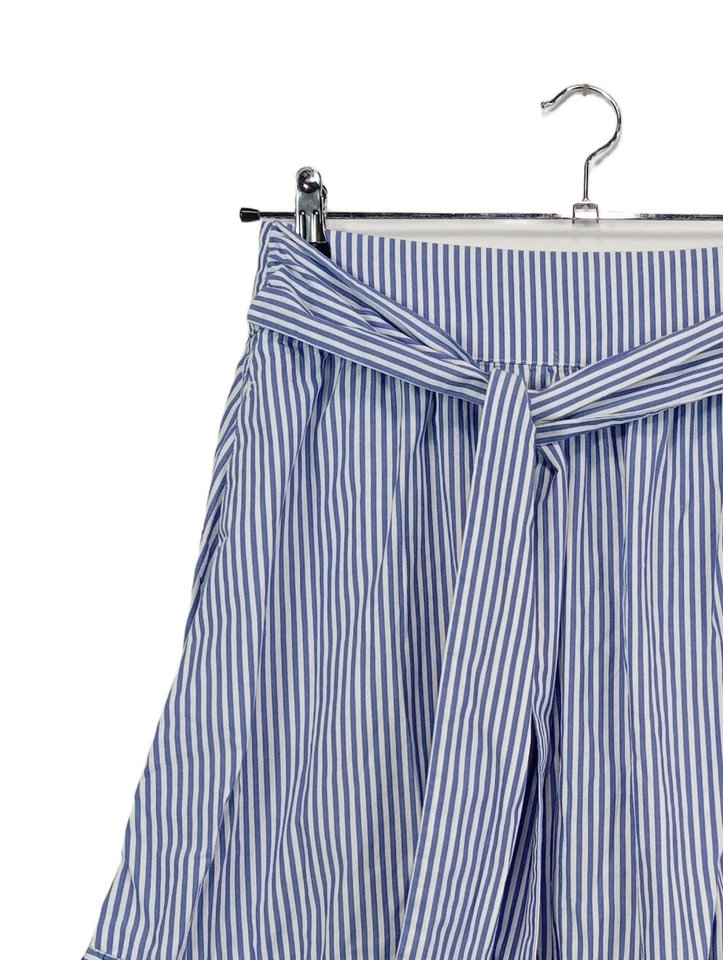 J.CREW High Waist Rock Damen Rock Gr. DE 38 blau-weiß Casual-Look - Bild 3 von 4