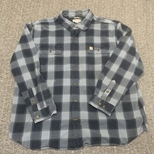 Carhartt Mens plaid flannel shirt 2XL original fit