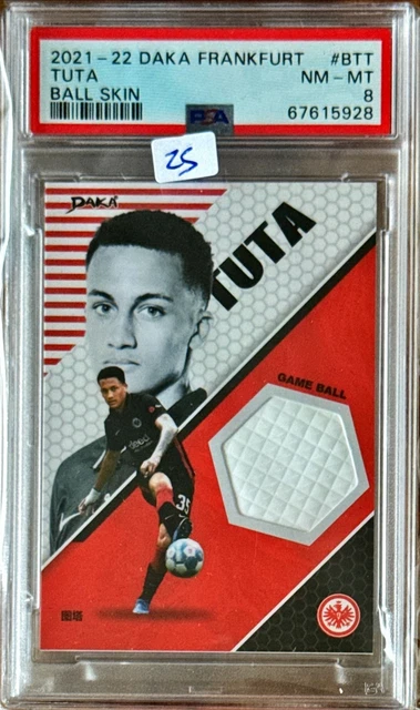 Daka EIntracht Frankfurt  Tuta Ball Skin /50 PSA 8 Patch  (Kein topps Panini)