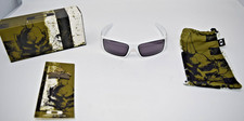 Brand New Oakley Gascan Polished White with Warm Grey Lens 24-050 10th Mtn. Div.