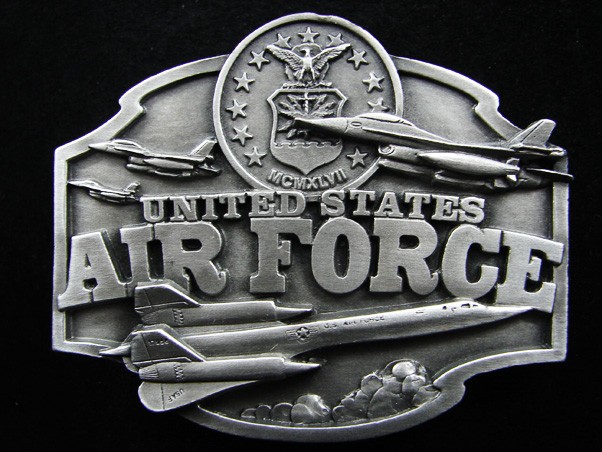 RG24150 *NOS* VINTAGE 1987 SISKIYOU **UNITED STATES AIR FORCE** MILITARY BUCKLE