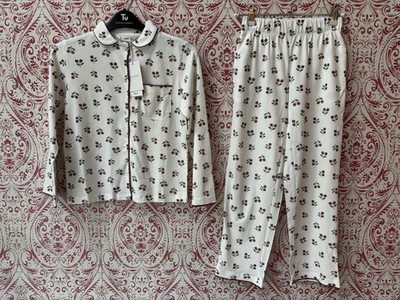 Mango Kinder Pyjama-Set Blumenmuster 2-teilig Alter 7-8 Jahre Neu Mit Etikett