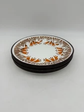 12 Vintage Huta Silesia 9.5” Enamelware Floral Plates Made In Poland