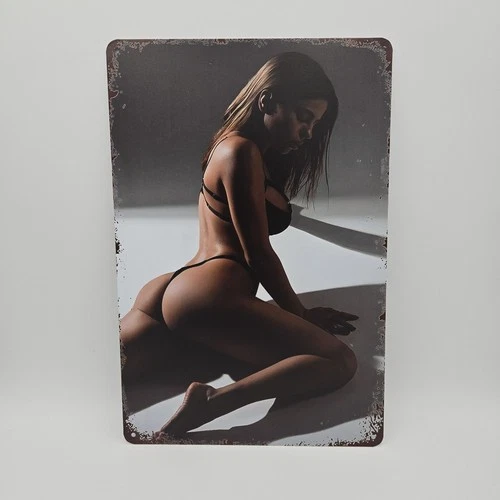 Vintage Tin Metal Signs - Pin Up Girls Sexy Posters Wall Decor Retro  Sign