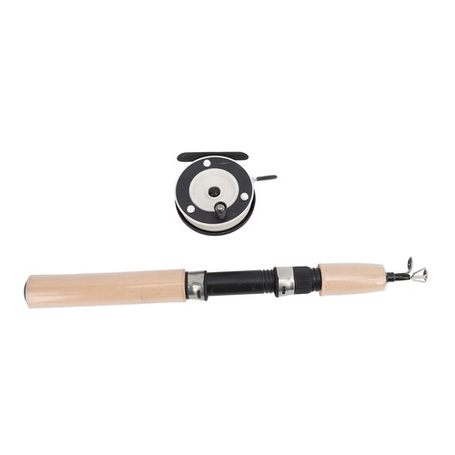 Canna da Pesca Ghiaccio Mulinello Combo 75cm Palo da Pesca Invernale per Padri Figli Marito WT - Foto 17 di 24